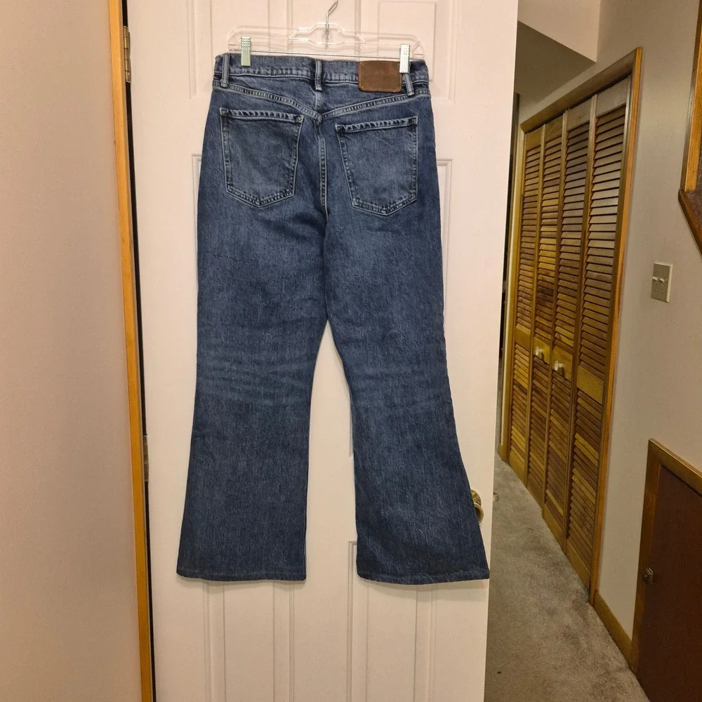Banana Republic Mens HR Bootcut Jeans Medium Wash Blue Size 30 Stretch Denim